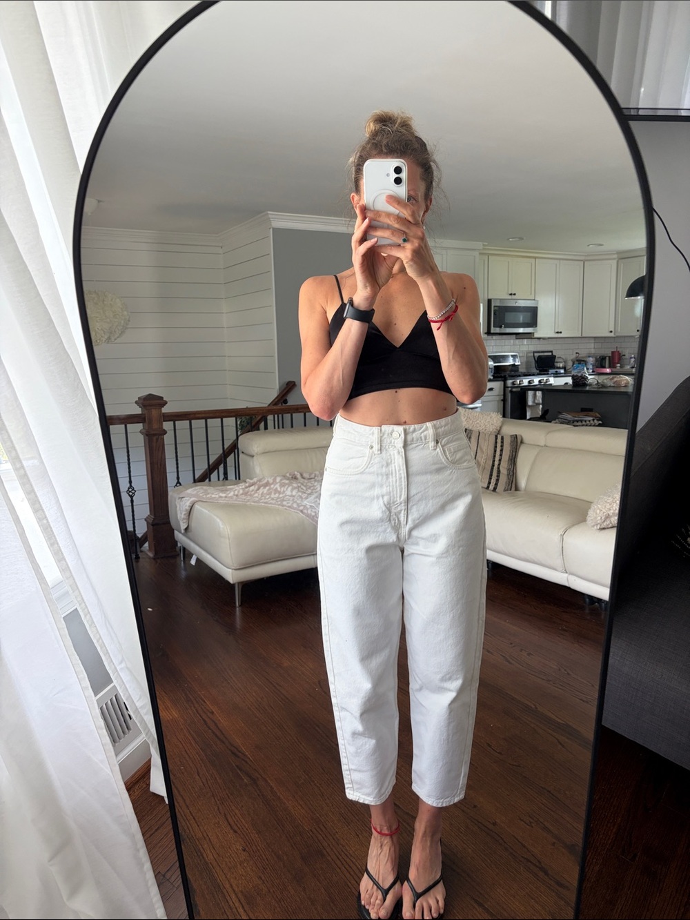 New with tag Zara super hi rise ankle length jeans